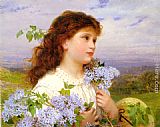 Sophie Gengembre Anderson Canvas Paintings - The Time of the Lilacs